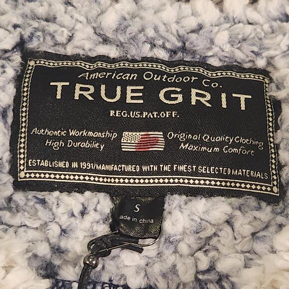 TRUE GRIT Men's Frosty Tipped 1/4 Zip Pullover NWT, Small MSRP $145 - Picture 4 of 8